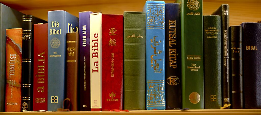 The bible in different languages