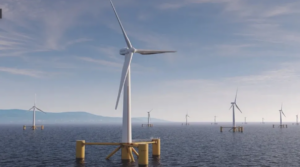 Wind turbines in the ocean