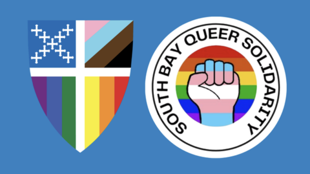 The picture shows the text "southbay queer solidarity"