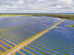 Solar panel farm in Spain.