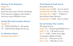 A schedule