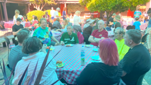 People having dinner