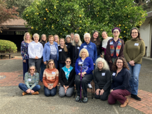 St. Tim's Women in the court yard.