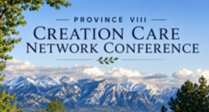 Landscape with the text "creation care network conference"