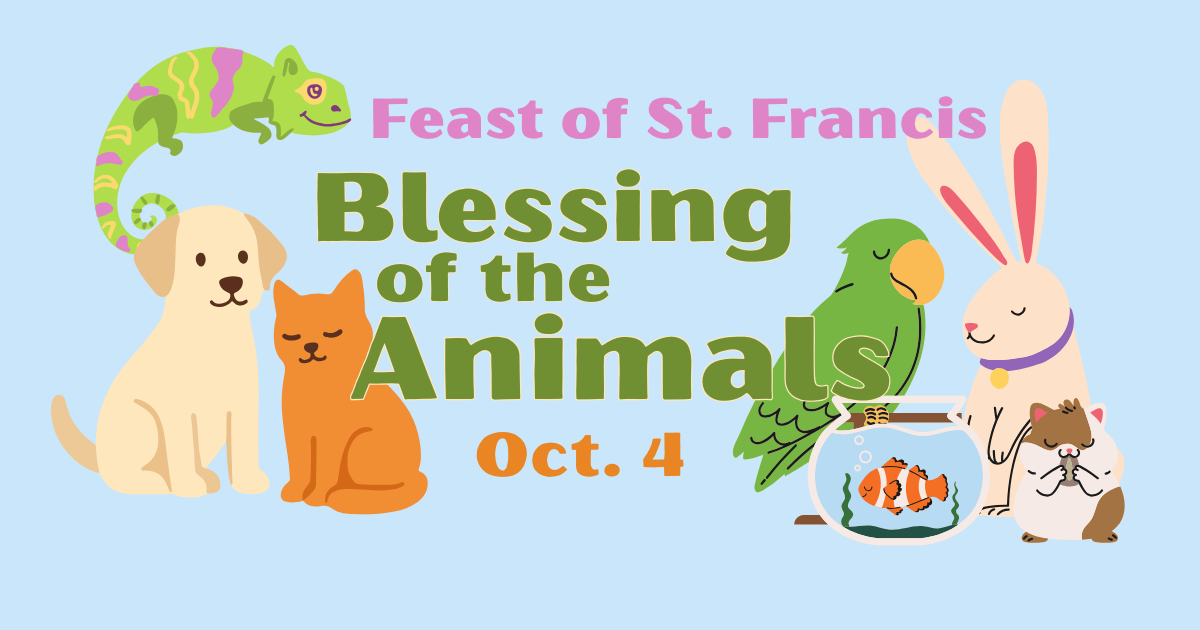 Blessing of the Animals for the feast of St. Francis