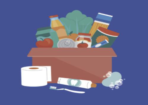 A box with food
