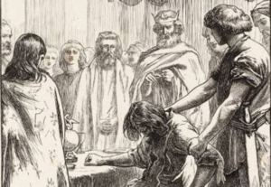 The parable of the wedding feast.