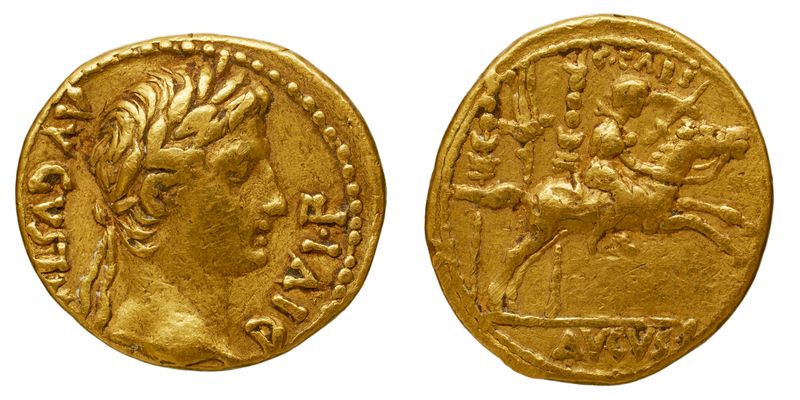 A coin of the Roman Empire.