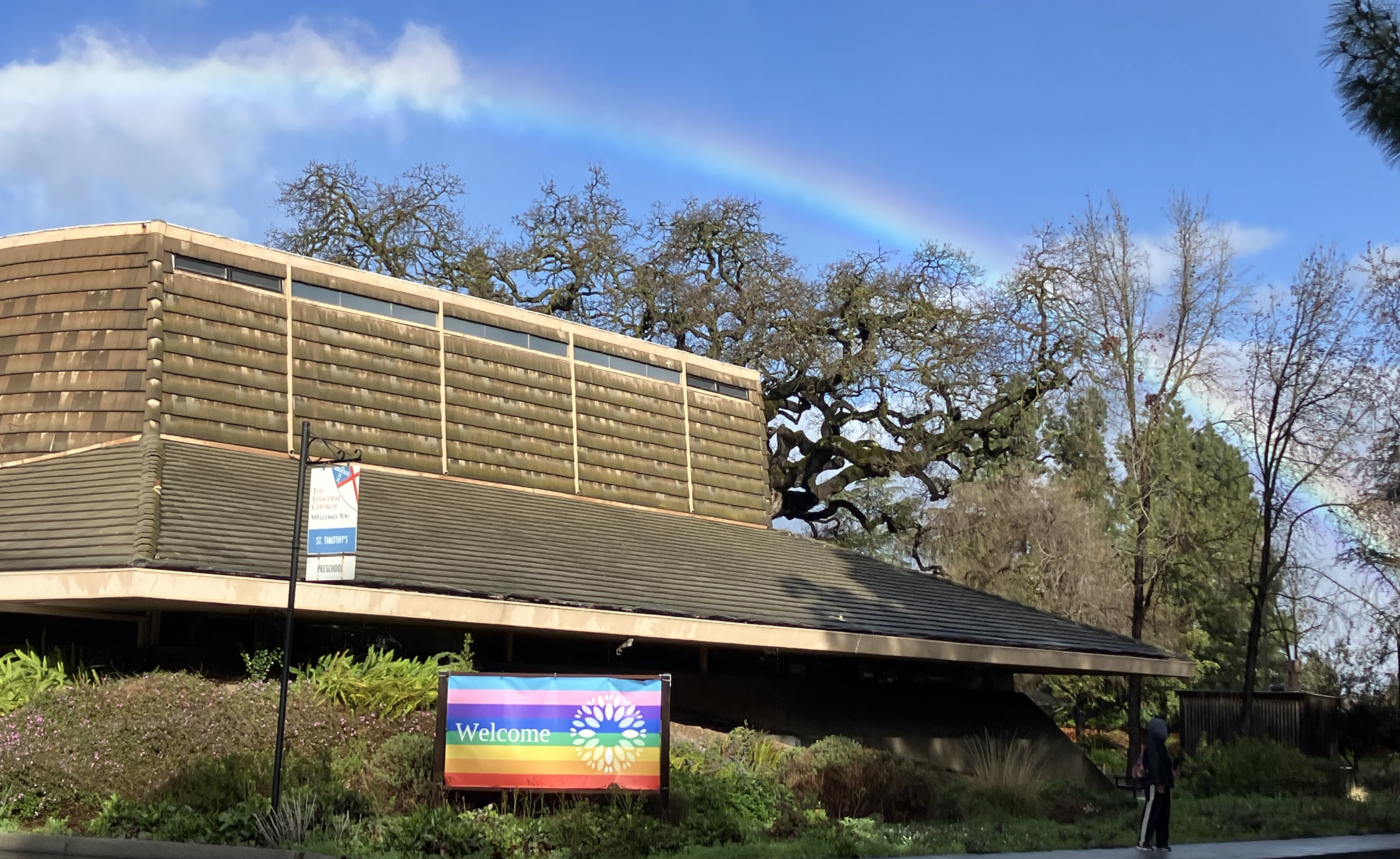 A rainbow over St. Timothy's