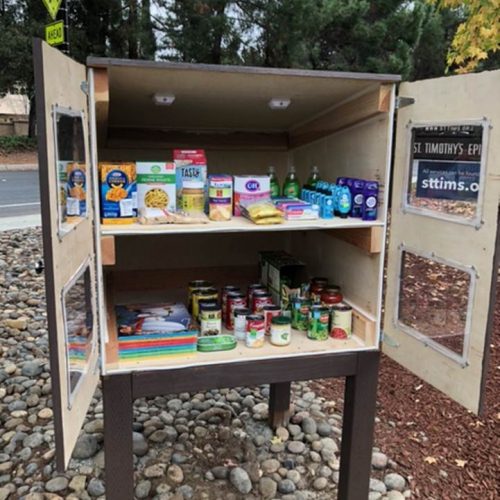 Little Free Pantry-doors open