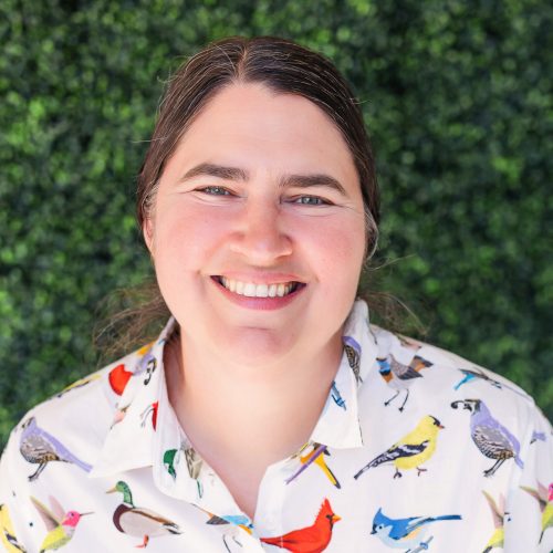 A smiling photo of Holly McCullough, St. Tim's Children and Youth Minister