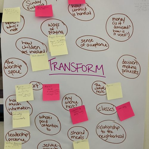 Newsprint, showing many ways of transformation in our community