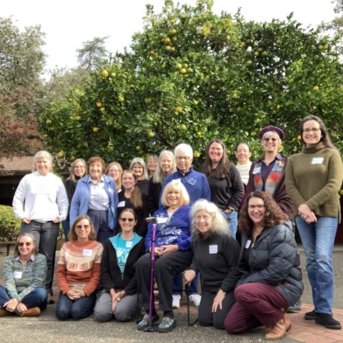 A group of women on retreat